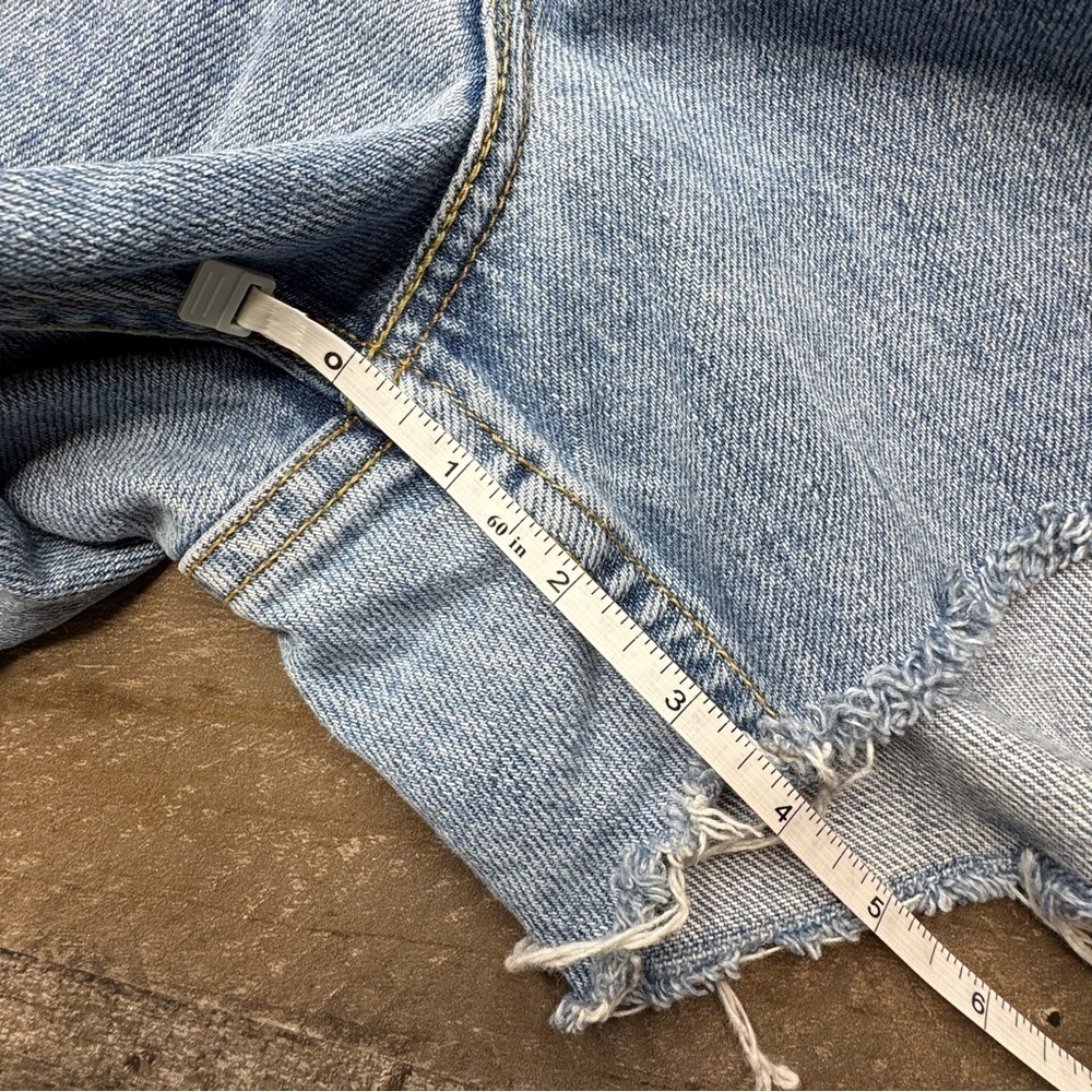 Levi's Blue Jean Shorts Distressed Cutoff size 16 - Picture 11 of 12